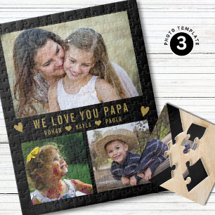 Puzzle Moderne Nous t'aimons Papa 3 Collage de photos Noi