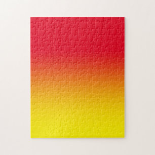 Puzzle Moderne Ombre Rouge Clair et Jaune