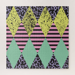 Puzzle Moderne Rhombus : Style Abstrait Sans Couche.