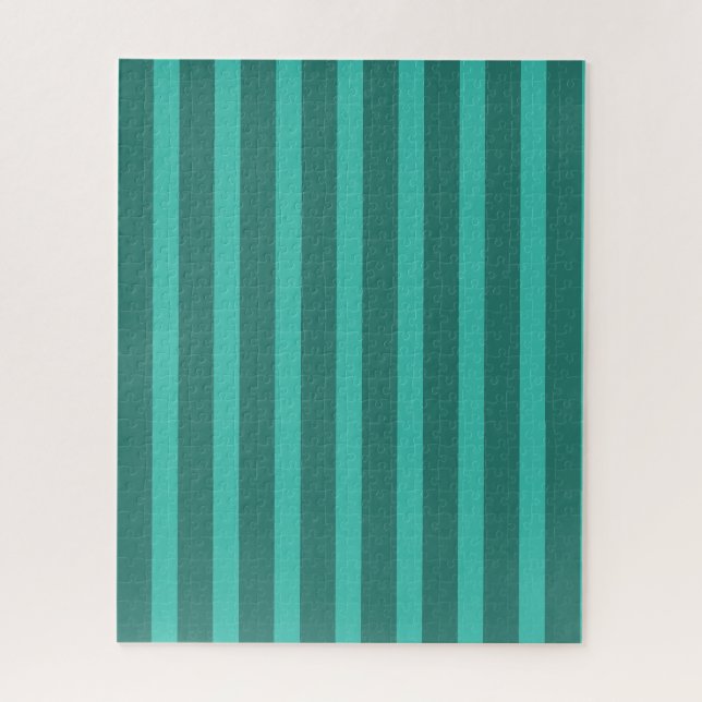 Puzzle Moderne Simple 2 Tone Stripe Géométrique Forêt Ver (Vertical)