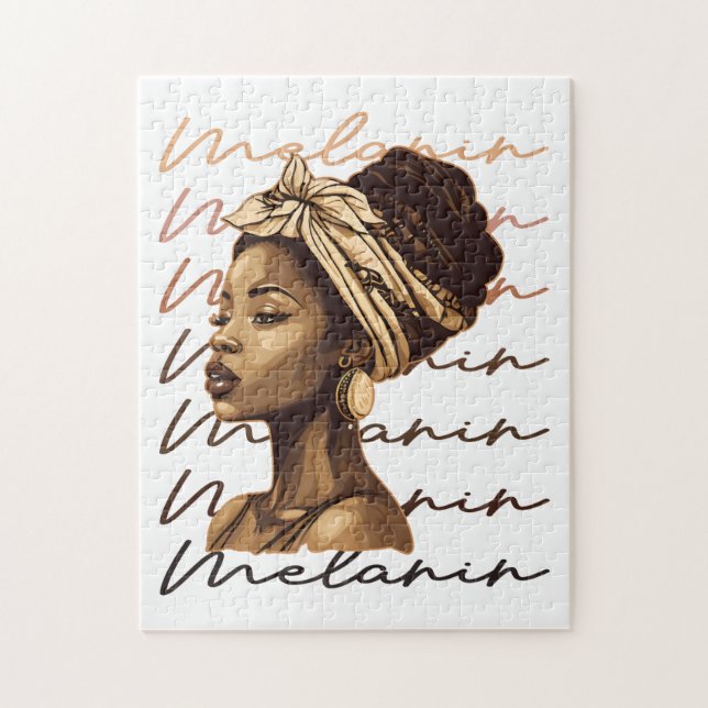 Puzzle Mois de l'histoire des Noirs Afro-Américains Mélan (Vertical)