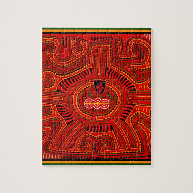 Puzzle Mola Design par les Indiens San Blas (Vertical)