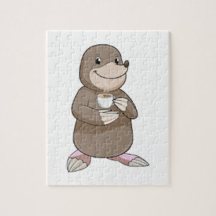 Puzzle Mole avec Coffee Cup