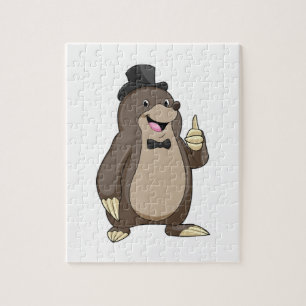 Puzzle Mole en Groom avec Cravate