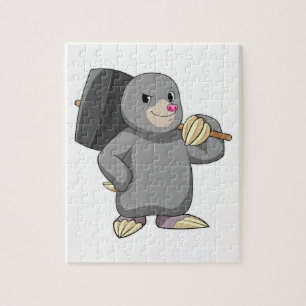 Puzzle Mole en Handyman avec Hammer