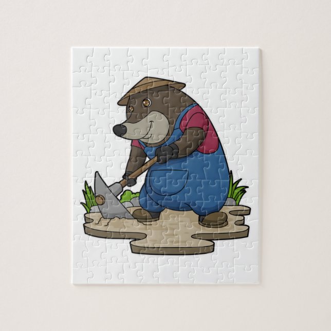 Puzzle Mole en tant qu'agriculteur (Vertical)