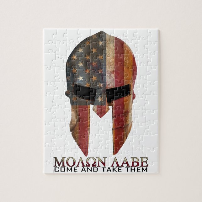 Puzzle Molon Labe - venu et leur prennent les Etats-Unis (Vertical)