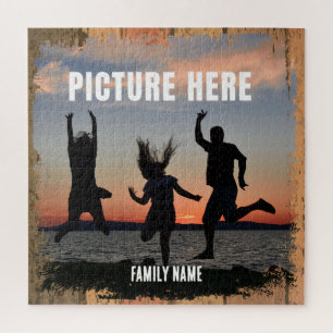 PUZZLE MOMENTS HEUREUX DE FAMILLE RUSTIQUE PHOTO SOUVENIR
