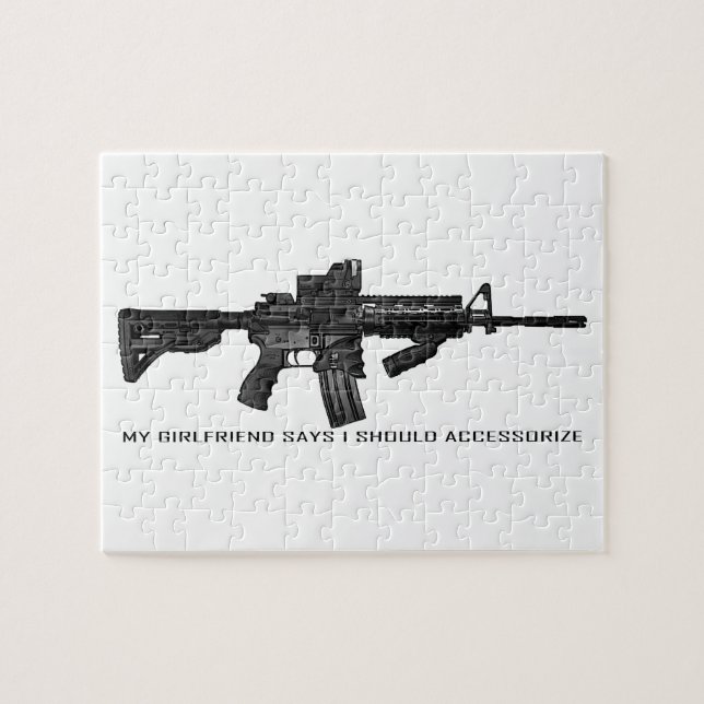 Puzzle Mon amie dit que je devrais accessoiriser AR15 (Horizontal)