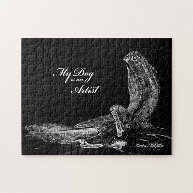 Puzzle Mon Chien Est Un Artiste Art Abstrait (Horizontal)