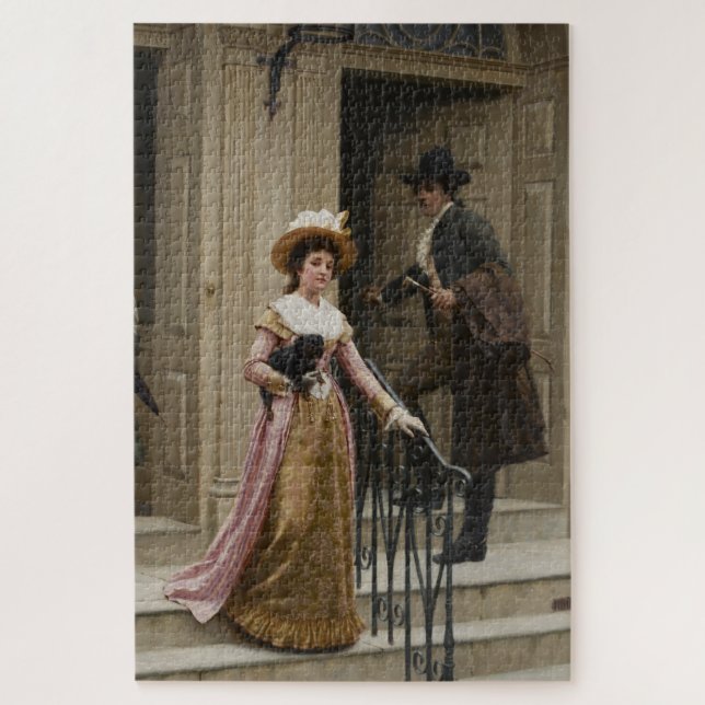 Puzzle Mon voisin de la porte suivante (couple de flirts) (Vertical)