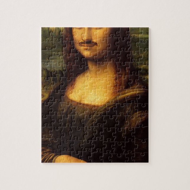 Puzzle mona lisa moustache (Vertical)