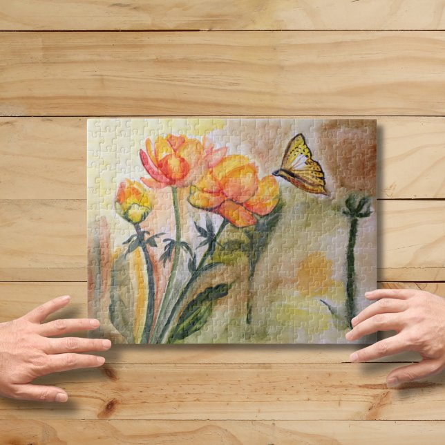 Puzzle Monarque Beauté : Aquarelle Papillon (Créateur téléchargé)