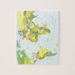 Puzzle monde+carte+globe+pays+atlas