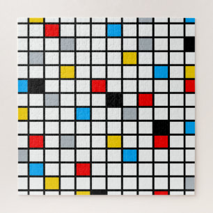 Puzzle Mondrian géométrique Composition minimaliste moder