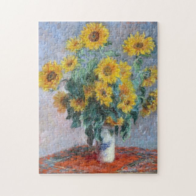 Puzzle Monet France Bouquet Tournesols Impressionniste Pe (Vertical)