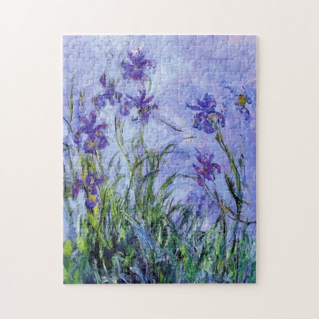 Puzzle Monet Lilac Irises (Vertical)