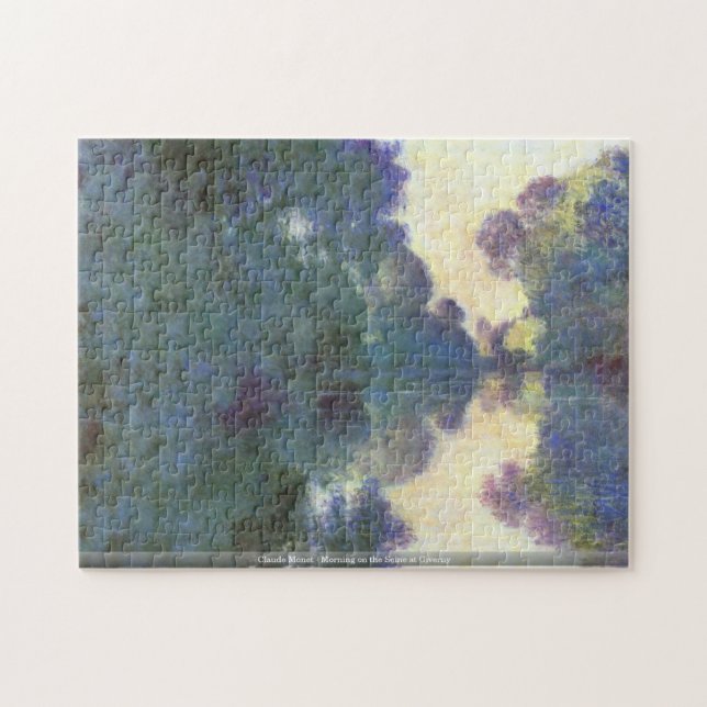 Puzzle Monet-Matin de Claude sur la Seine au puzzl de (Horizontal)