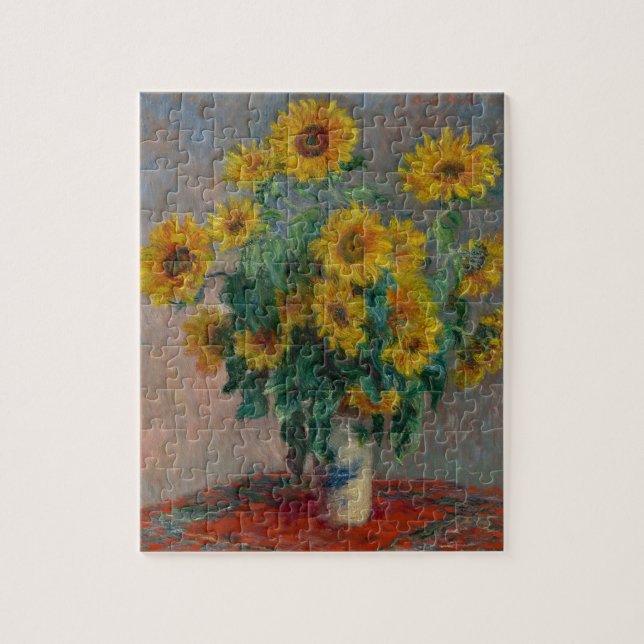 Puzzle Monet Tournesols Vintage français Impressionnisme (Vertical)
