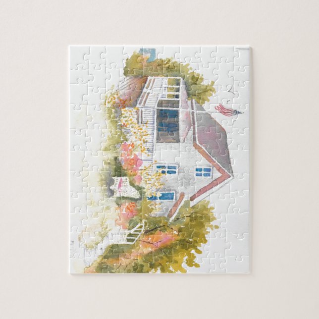 Puzzle Monhegan Cottage J Kilburn (Vertical)