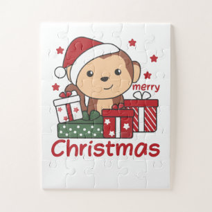 Puzzle Monkey Christma