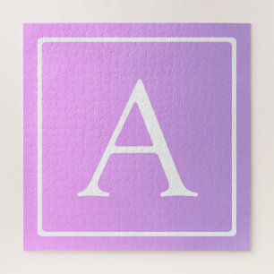 Puzzle Monogramme simple   Ombre subtil rose/violet