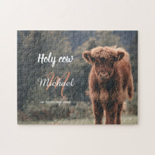 Puzzle Monographie de veau de vache Highland premier anni