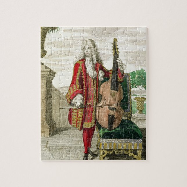 Puzzle Monsieur jouant le violoncelle, c.1688-90 édités ( (Vertical)