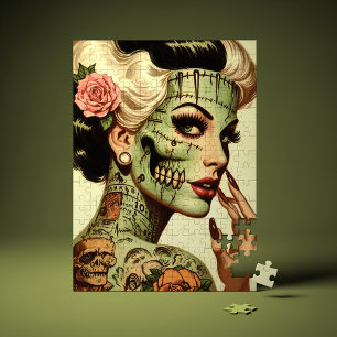 Puzzle Monstre Rétro Pin-up