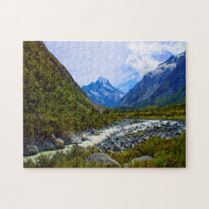 Puzzle Mont Cook Nouvelle-Zélande.