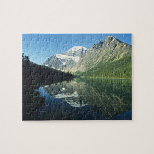 Puzzle Mont Edith Cavell dans le lac Cavell, Jasper Natio