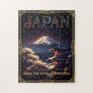 Puzzle Mont Fuji céleste Japon Pagode Voyage Art