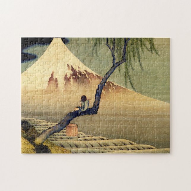 Puzzle Mont Fuji Japonais Vintage (Horizontal)