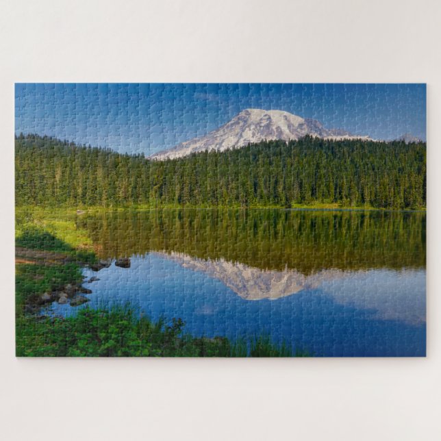 Puzzle Mont Rainier et lac de réflexion (Horizontal)