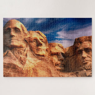 Puzzle Mont Rushmore Monument Sculpture Repère
