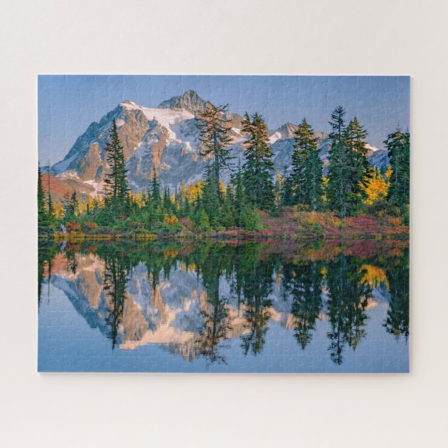 Puzzle Mont Shuksan reflété dans le lac Reflection (Horizontal)