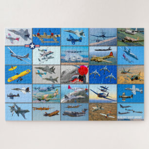 PUZZLE "MONTAGE" D'UN AVION D'HÉRITAGE MILITAIRE AMÉRICAI