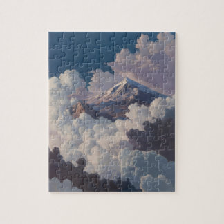 Puzzle Montagne au-dessus des nuages