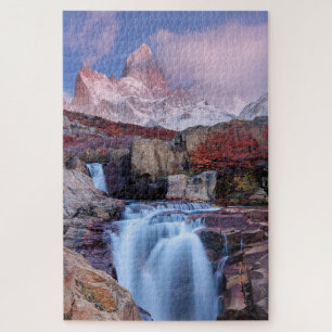 Puzzle Montagne Fitzroy Cascade de la montagne Sunset Arg