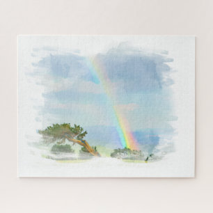 Puzzle *~* Montagnes Artsy Océan Artsy Abstraites Arc-en-