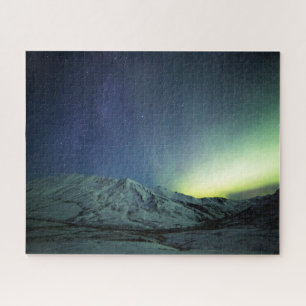 Puzzle Montagnes   Aurora Borealis & Milky Way Alaska