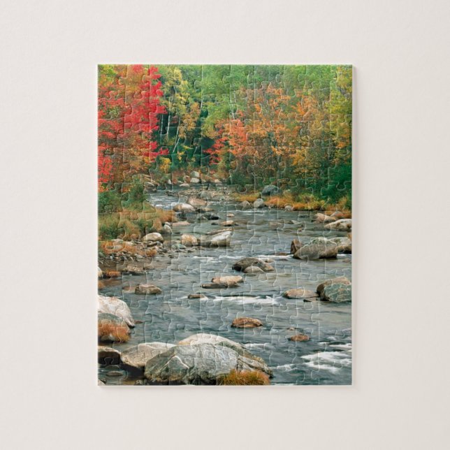 Puzzle Montagnes blanches New Hampshire d'automne (Vertical)