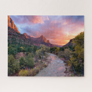 Puzzle Montagnes Le Parc National De La Zion Watchman U
