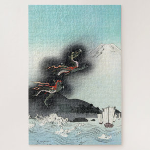 Puzzle Montée du dragon océanique au Mont Fuji HOKUSAI Uk