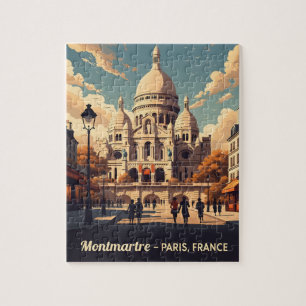 Puzzle Montmartre Paris avec basilique Coeur sacrée