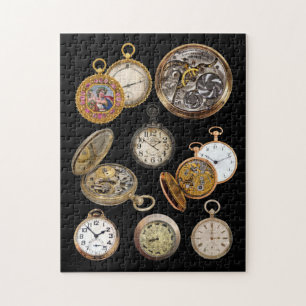 Puzzle Montres de poche Temps Steampunk Objets Collage