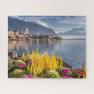 Puzzle Montreux, Suisse, Beau Lac Léman Vue