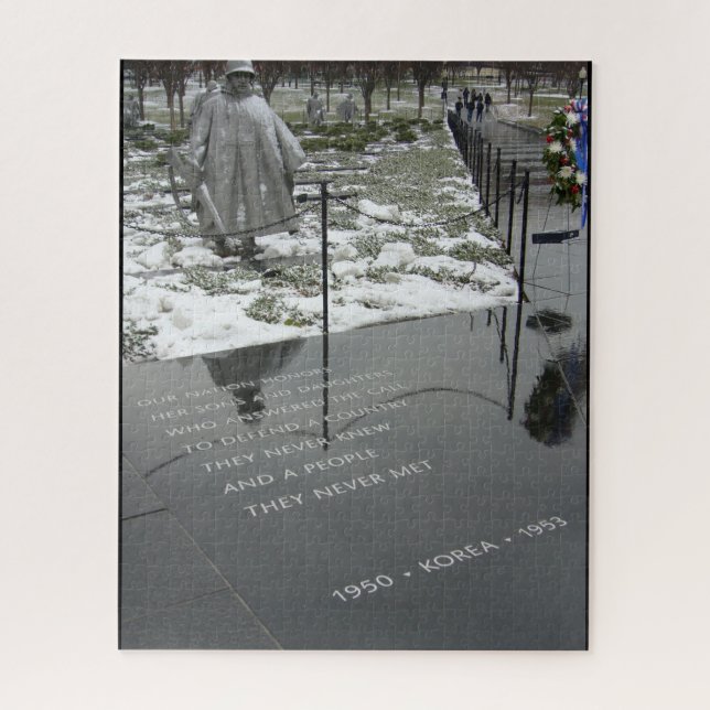 Puzzle monument commémoratif de guerre corée washington (Vertical)