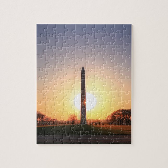Puzzle Monument de Washington au coucher du soleil (Vertical)