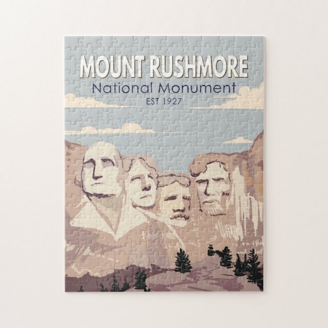 Puzzle Monument national du Mont Rushmore Dakota du Sud (Vertical)